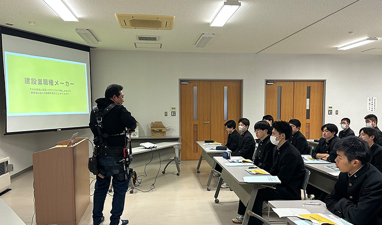 岩手県立盛岡高等学校の出前授業の風景２